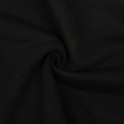 Ткань Футер 3-х нитка (Ширина 1,85 м), цвет Черный (на отрез) в Калининграде