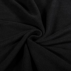 Ткань Флис Односторонний 180 гр/м2 (Ширина 150см), цвет Черный (на отрез) в Калининграде
