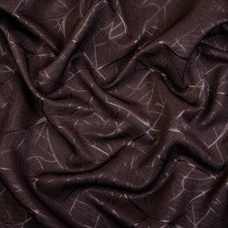 Ткань Блэкаут для штор &quot;Ледовое тиснение цвет Темно-Коричневый&quot; (на отрез)  в Калининграде