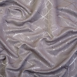 Ткань Блэкаут для штор светозатемняющая 75% (Ширина 280см) &quot;Ледовое тиснение цвет Серый&quot; (на отрез) в Калининграде