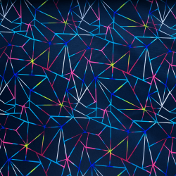 Ткань Оксфорд 210D PU, принт &quot;Неоновые треугольники&quot;   в Калининграде