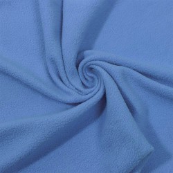 Ткань Флис Односторонний 130 гр/м2 (Ширина 150см), цвет Голубой (на отрез) в Калининграде