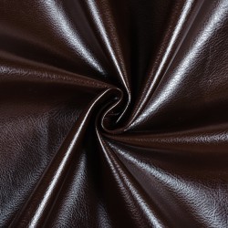 Ткань Дерматин (Кожзам) для мебели (Ширина 138см), цвет Темно-Коричневый (на отрез) в Калининграде