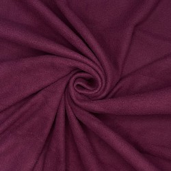 Ткань Флис Односторонний 130 гр/м2, цвет Бордовый (на отрез)  в Калининграде