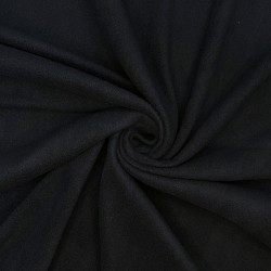 Ткань Флис Односторонний 130 гр/м2 (Ширина 150см), цвет Черный (на отрез) в Калининграде