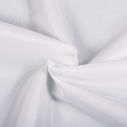 Ткань подкладочная Таффета 190Т (Ширина 150см), цвет Белый (на отрез) в Калининграде