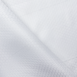 Ткань Oxford 300D PU Рип-Стоп СОТЫ, цвет Белый (на отрез) в Калининграде