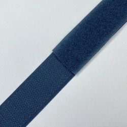 Контактная лента 25мм цвет Синий (велькро-липучка, на отрез) в Калининграде