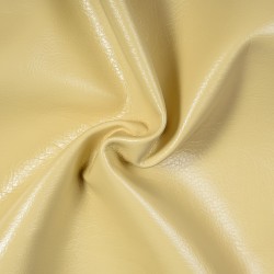 Ткань Дерматин (Кожзам) для мебели (Ширина 138см), цвет Кремовый (на отрез) в Калининграде