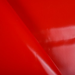 Ткань ПВХ 450 гр/м2, Красный (на отрез)  в Калининграде