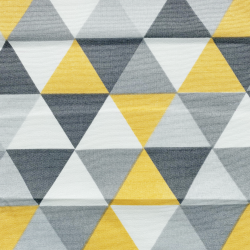 Интерьерная ткань Дак (DUCK) (ширина 1,8м), принт &quot;Треугольники&quot; (на отрез) в Калининграде
