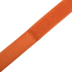 Контактная лента 25мм цвет Оранжевый (велькро-липучка, на отрез) в Калининграде