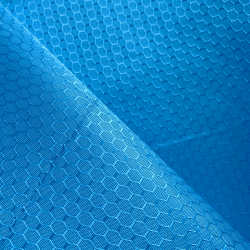 Ткань Oxford 300D PU Рип-Стоп СОТЫ, цвет Голубой (на отрез) в Калининграде