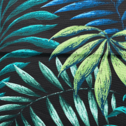 Интерьерная ткань Дак (DUCK) (ширина 1,8м), принт &quot;Тропические листья&quot; (на отрез) в Калининграде