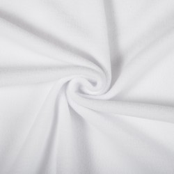 Ткань Флис Односторонний 180 гр/м2 (Ширина 150см), цвет Белый (на отрез) в Калининграде