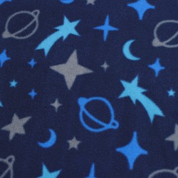 Ткань Флис Двусторонний 240 гр/м2 (Ширина 150см), синий космос в Калининграде