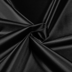 *Ткань Оксфорд 210D PU, цвет Черный (на отрез)  в Калининграде