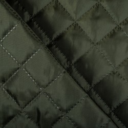 Стеганая подкладочная ткань с синтепоном (100гр/м2) (Ширина 150см), цвет Хаки (на отрез) в Калининграде