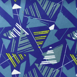 Ткань Оксфорд 210D PU, принт &quot;Лимонные треугольники&quot; (на отрез)  в Калининграде