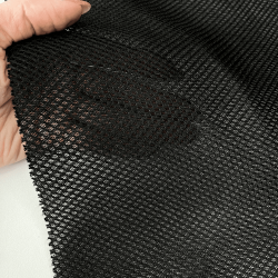 Сетка 3D трехслойная Air mesh 165 гр/м2 (Ширина 150см), цвет Черный (на отрез) в Калининграде