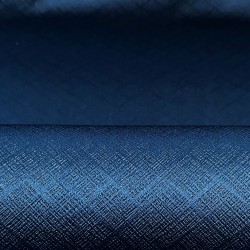 Ткань Блэкаут для штор светозатемняющая 100% &quot;Орнамент Синий&quot; (на отрез)  в Калининграде