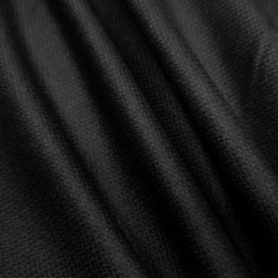 Ткань Блэкаут для штор светозатемняющая 75% &quot;Рогожка Черная&quot; (опт)  в Калининграде
